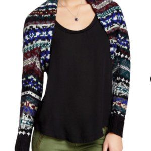 Free people shrug cropped knit sweater